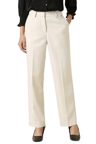 Allen Solly Women's Regular Casual Pants (AHTFWRGBV42129_White