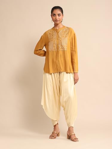 Yellow Embroidered Shirt