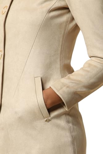 Women Beige Solid Formal Jacket