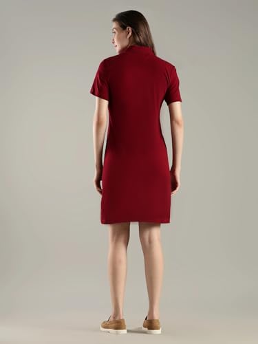 Cotton Polo Collar T-Shirt Dress
