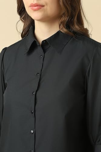 Women Black Solid Shirt