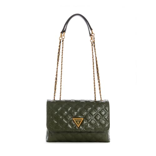 Guess Women's Olive Self-Design Crossbody Bag| Ladies Purse Handbags | Gift For Ladies