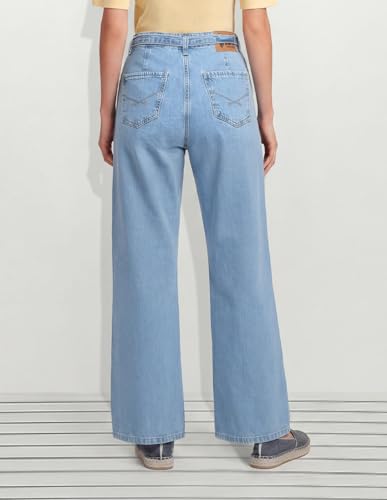 U.S. POLO ASSN. High Rise Straight Fit Jeans Light Blue