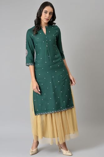 W for Woman Gold Sequins Mesh Skirt_22AUW50471-218220_S