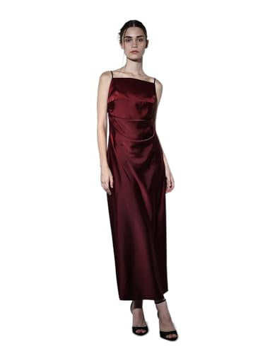 ONLY Women's Regular Fit Maroon Dress