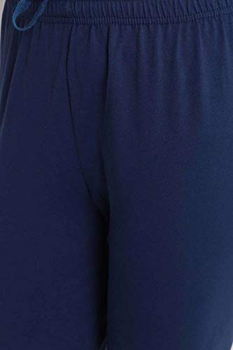 BIBA Women's Synthetic Yarndyed Fitted Salwar Kurta Dupatta(SKDFORMAL7204_NAVY_38)