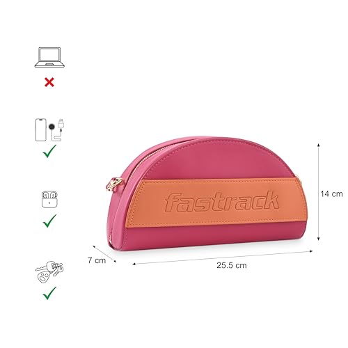 Fastrack Lunette Sling | Faux-Leather Women's Handbags | Sling for Casual Carry