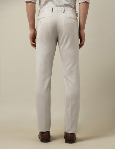 Arrow Men's Textured Dobby 1851 Trousers (ARAKTR2143_Beige_30)