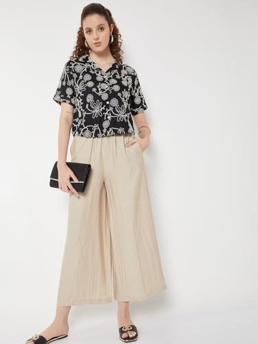 Max Women Embroidered Shirt (Black_S)
