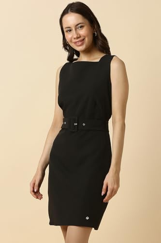 Allen Solly Women Black Solid Formal Dress