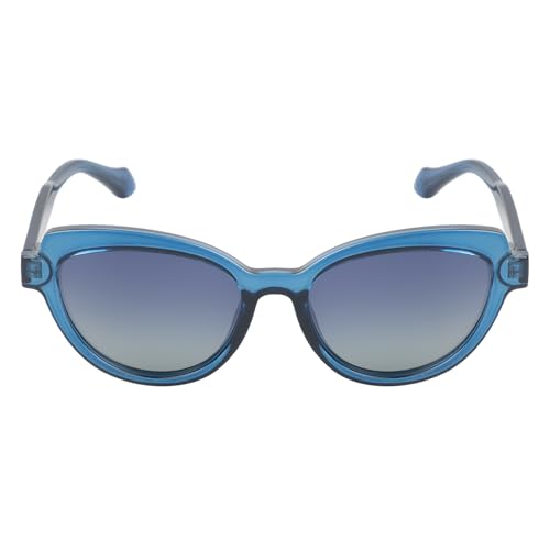 KILLER Women's Sunglass, Cat-Eye Shaped Acetate Frame Polarized Lens Sunglasses Case For Women, Girls, 100% UV Lens Sunglasses, Frame Color - Blue, Lens - Blue
