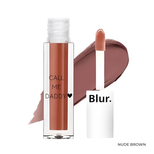 Blur India Mini Call Me Daddy Liquid Lipstick Combo Pack of 2 – Brick & Nude Brown | Warm-Toned Matte Lip Duo | 2.5ml Each