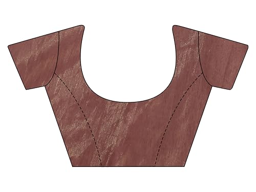 Womanista Women's Net Sequinned Saree (TI6578_Rust)