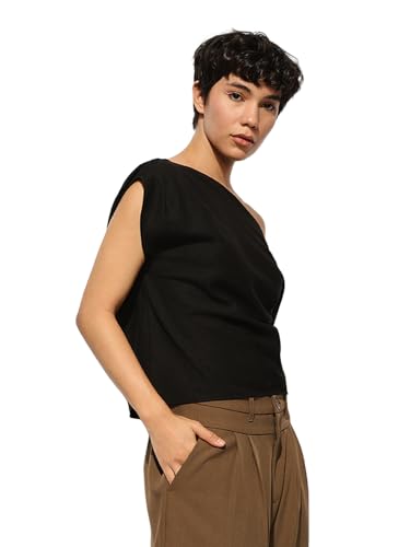 ONLY Women's Regular Fit Black Top