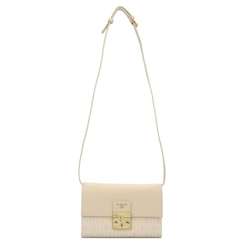 Da Milano Leather Sling Bag for Women - White (LSB-02512)