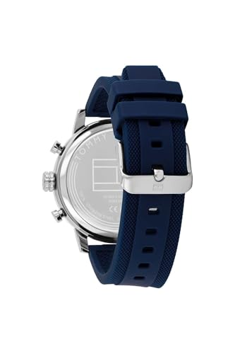 Tommy Hilfiger Rocky Quartz Analog with Blue Dial Blue Silicone Strap Watch for Men - TH1792177