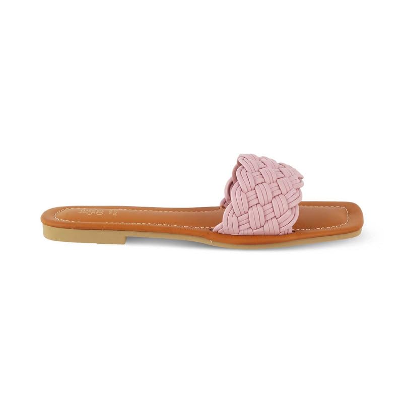 tresmode 231-ROYZA PINK SMART CASUAL FLATS EU/40 UK/7