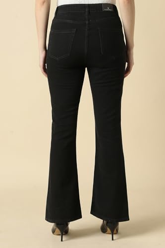 Women Black Dark Wash Jeans
