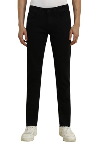 Allen Solly Men's Slim Jeans (ALDNASLFA26400_Black