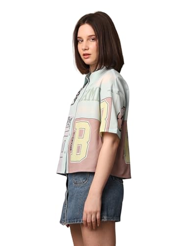 ONLY Women Printed Relaxed Fit Casual Multicolor Shirt