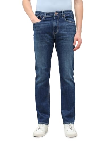 U.S. Polo Assn. Denim Co. Men's Harold Slim Straight Fit Blue Jeans (UDJEN2003_Blue_32)