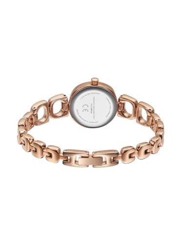 French Connection | Brown Sunray Dial | Brown Metal Bracelet Strap | Quartz Watch for Women - FCU18BRGM