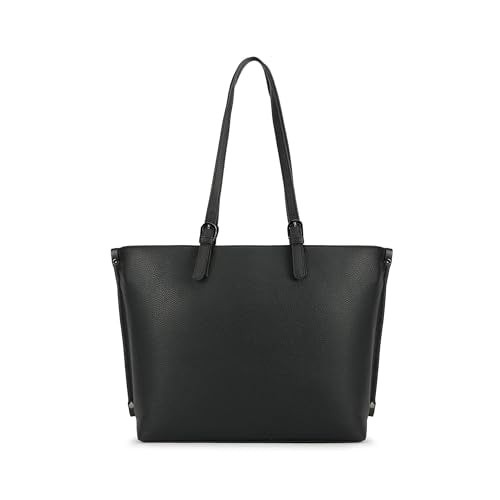 Fastrack Mood Muse Laptop Tote for Women| Faux Leather Handbag With Padded 14-Inch Laptop Compartment | Spacious Interior With Multiple Pockets | Trendy Women's Handbags | Shoulder Bags For Girls