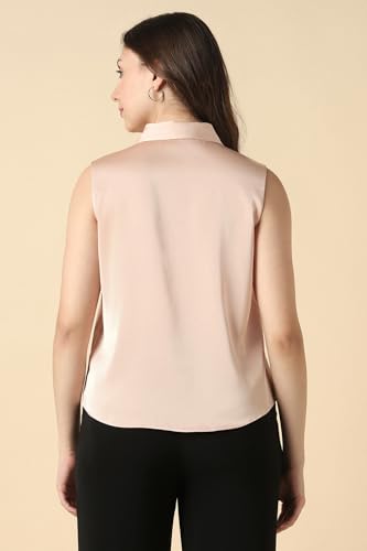 Women Pink Solid Formal Top