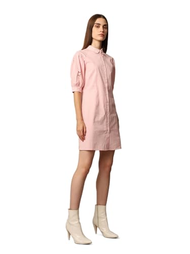 ONLY Women's Pink Shirt Dress