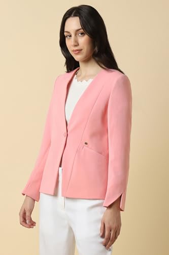 Allen Solly Women's Blazer (AHBZWRGF109604_Pink