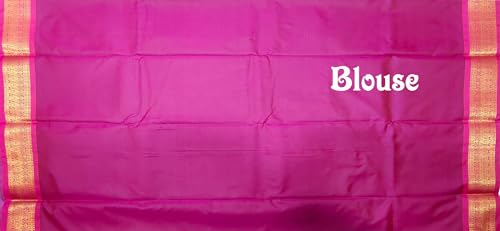 SREE KUMARAN Women's Kanchipuram Kubera Silk Pure Pattu Sarees With Blouse (VSK303-9)