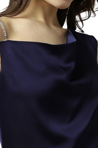 Allen Solly Women's Polyester Modern Knee-Length Dress (AHDRCRGFJ58485_Navy