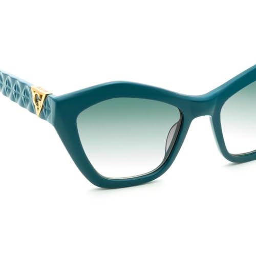 GUESS 100% UV protecetd | Gradient | Polarized | Medium | Full Rim | Cat Eye | Frame: Green | Lens: Green