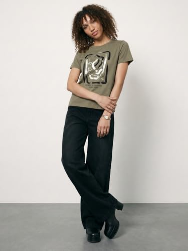 Max Women Printed T-Shirt (Green_XXL)