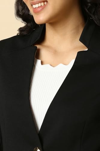 Allen Solly Women's Blazer (AHKZWRGHV53686_Black