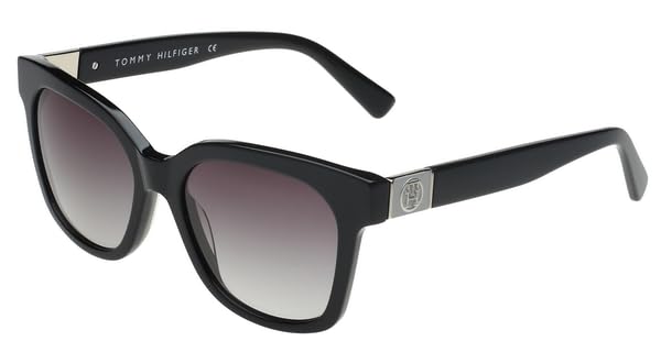 Tommy Hilfiger Women's Black Cat Eye Non-Polarized Sunglasses Th2639, Free Size