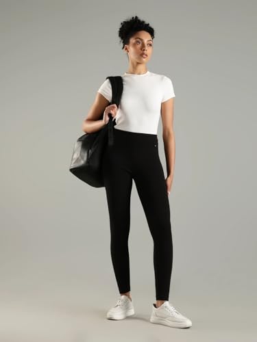 Slim Fit Solid Mid Rise Legging