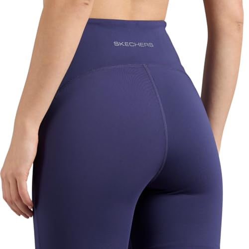 Skechers Women's Skinny Leggings (LG42-NVPR_Navy/Purple