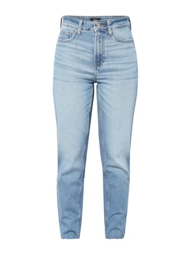 ONLY Women's High Rise Straight Fit Jeans Light Blue Denim