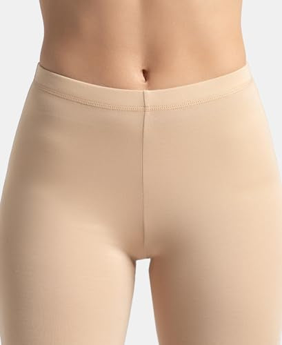 Jockey Women's Cotton Shorts (Pack of 1) (1529_Skin_L_Skin_L)