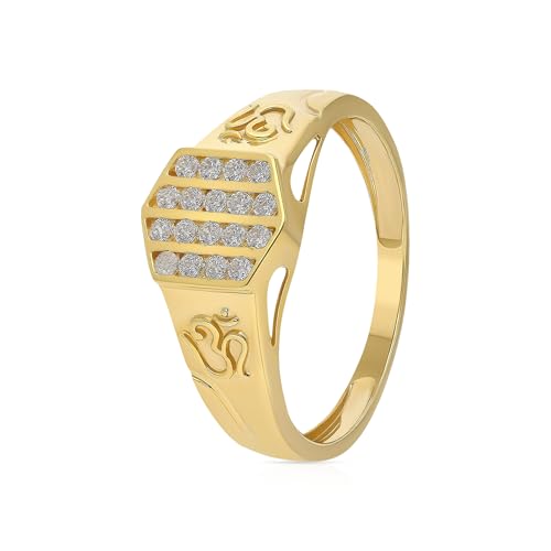 Malabar Gold and Diamonds Gold Ring for Men| Ring for Birthday, Wedding, Anniversary & Valentine's Day Gift FRDZL47821_Y_21