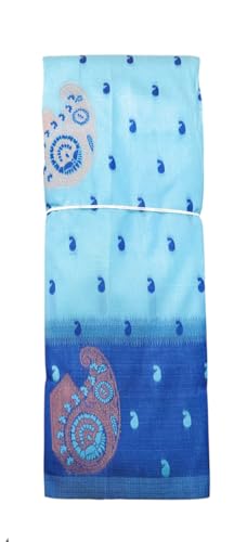 SREE KUMARAN Women's Kanchipuram Kubera Silk Pure Pattu Sarees – Leaf Butta – With Blouse (VSK272-13)