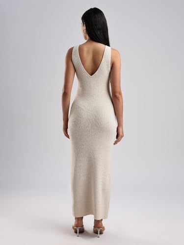 Calvin Klein Jeans Polyester v-Neck Maxi Dresses