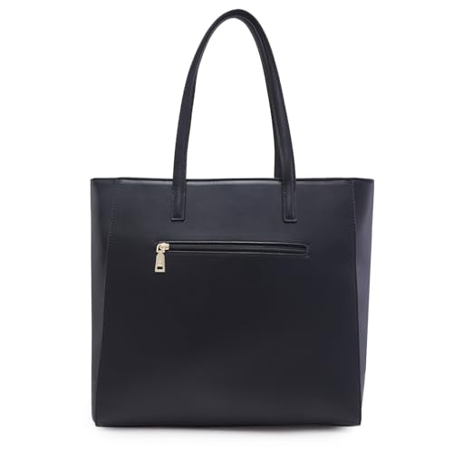 Caprese Ramani Tote Bag for Women (Medium, Black)