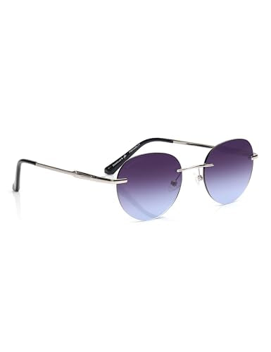 Fastrack Sunglasses |ROUND Silver |UV protected | Medium