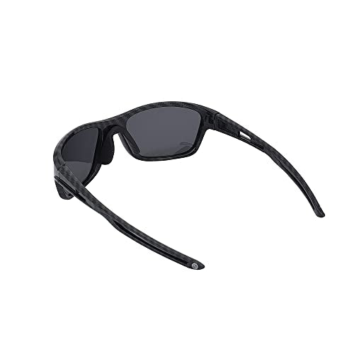 Carlton London-Premium-Men's-Black Toned Polarised and UV Protected Lens Sports Sunglasses
