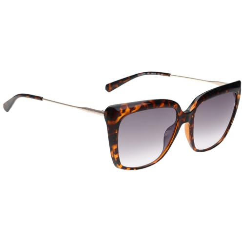 Calvin Klein Jeans|Brown Full Frame Cat-eye Sunglasses|100% UV Protected (Uv 400) Pink Gradient Faded Lens|Women's|Large|CKJ 22601 240 56 S