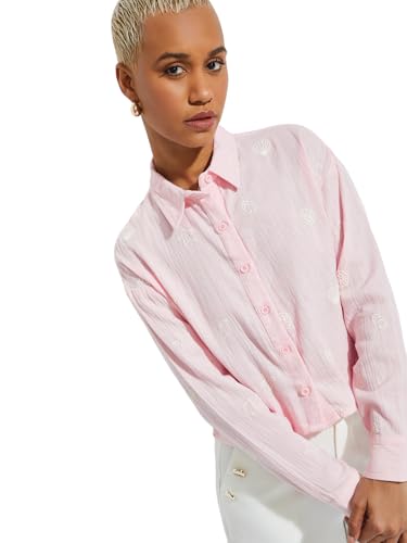 Max URB_N Women Printed Shirt (Pink_XXL)