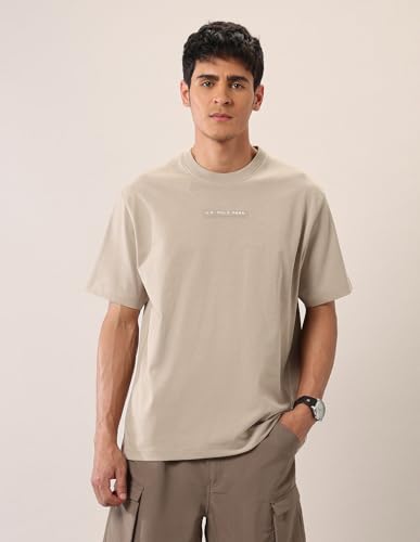 U.S. POLO ASSN. Denim Co. Men's Oversized Fit Pure Cotton T-Shirt