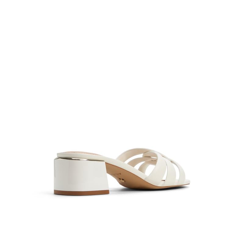 Aldo HANNE-IN100 Women White Block Heel Sandals